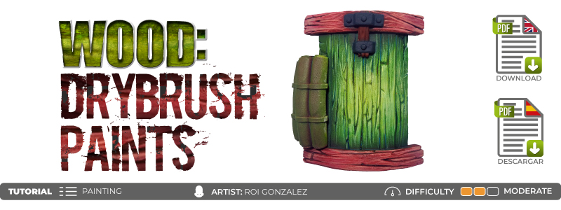 Dry brush technique on wood | Drybrush tutoria